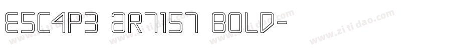 Escape Artist Bold字体转换